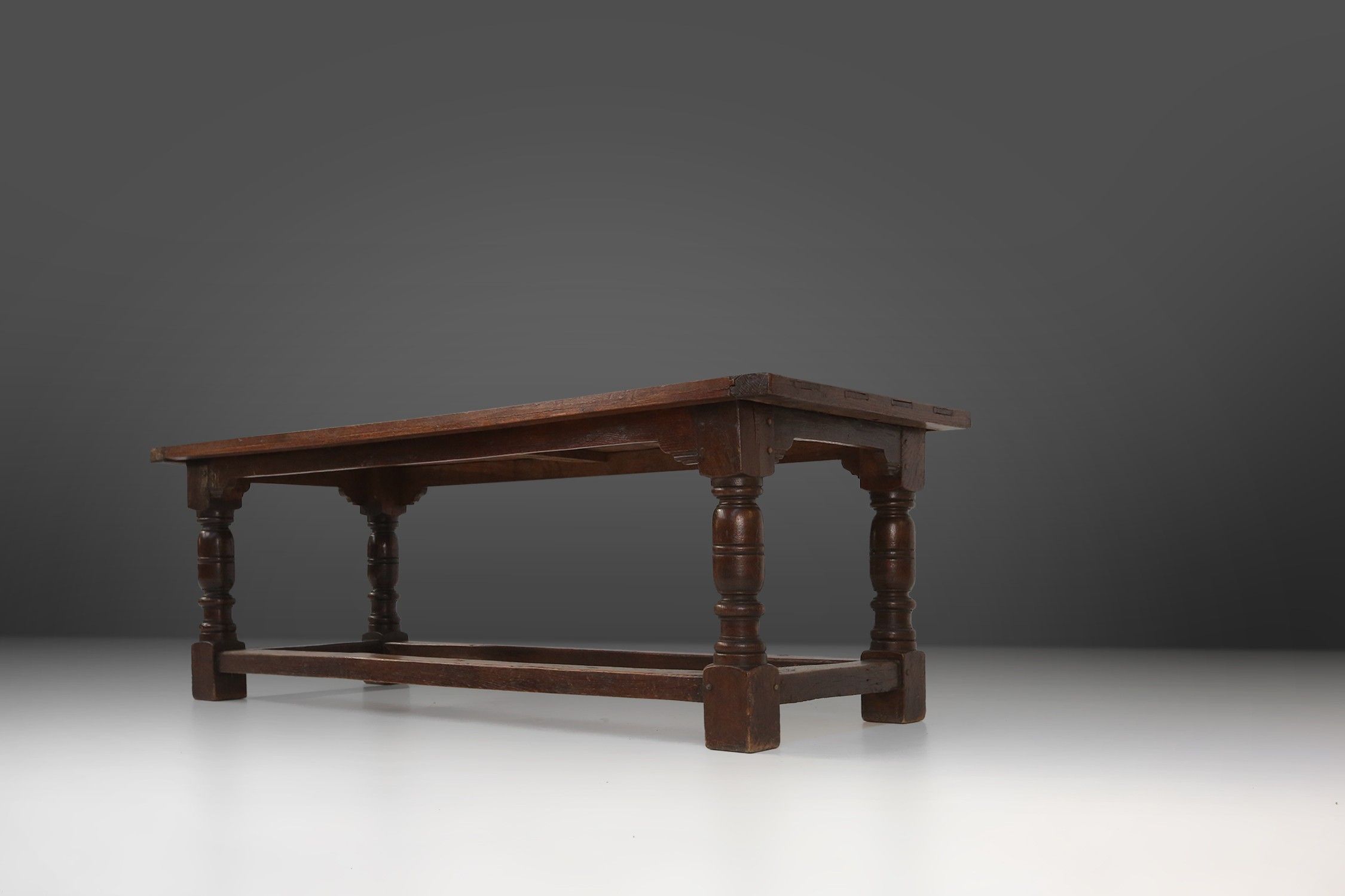 Antique solid Oak Table, France, 1850sthumbnail